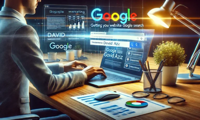 how to get on first page of google search david aziz